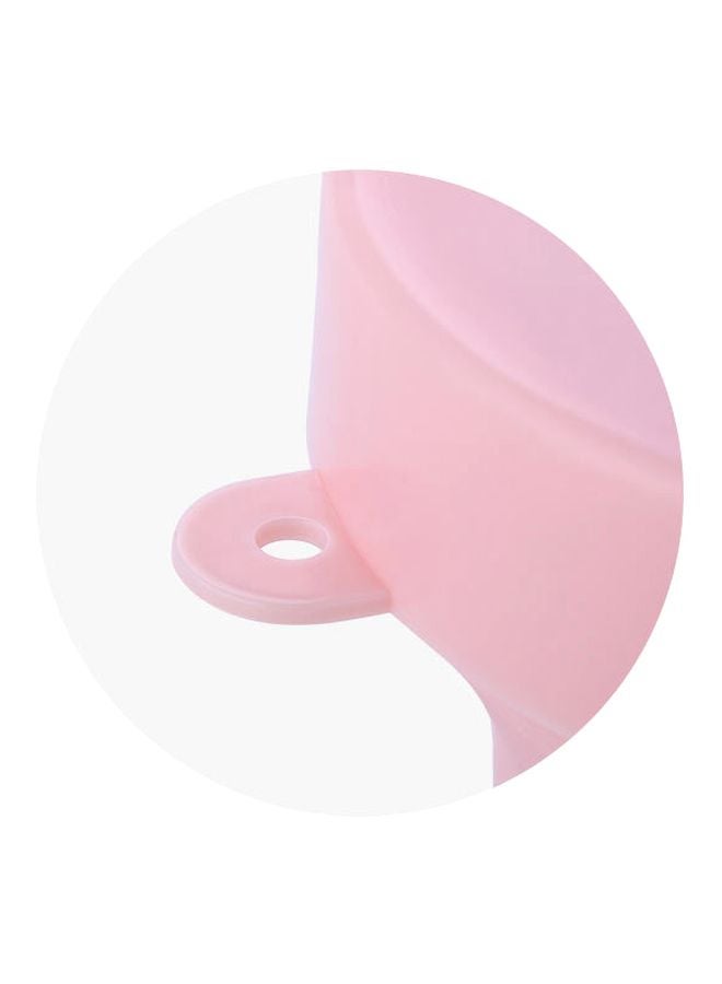 Portable Silicone Travel Cup Pink 170ml