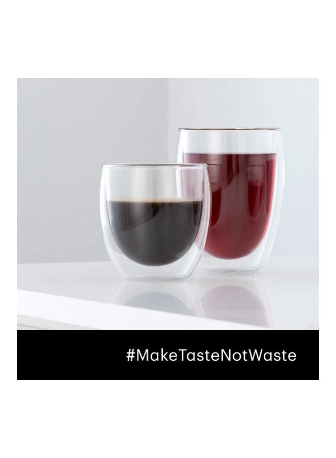 2 Pieces Double Walled Thermo Glasses multicolour