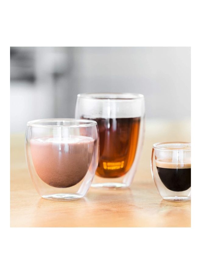 2 Pieces Double Walled Thermo Glasses multicolour