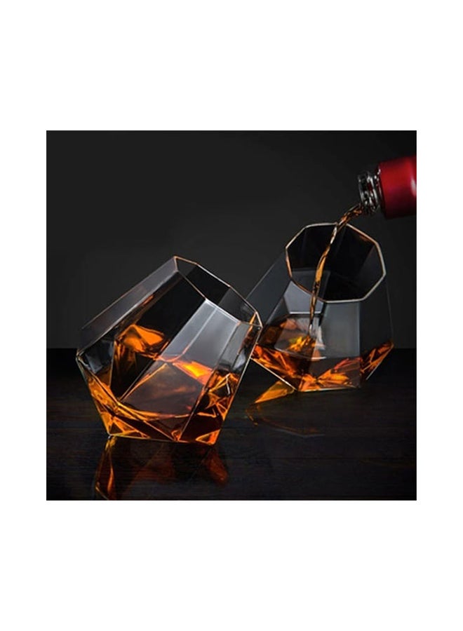 2-Piece Elegant Glass Set Clear