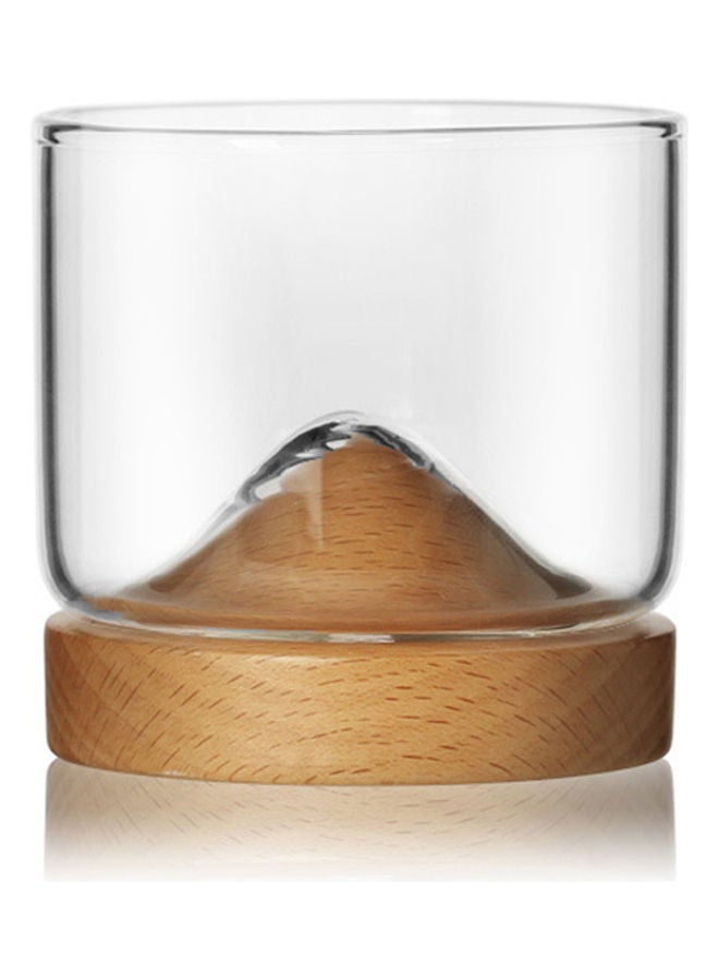 Mountain Shape Base Heatproof Glass Cup Clear