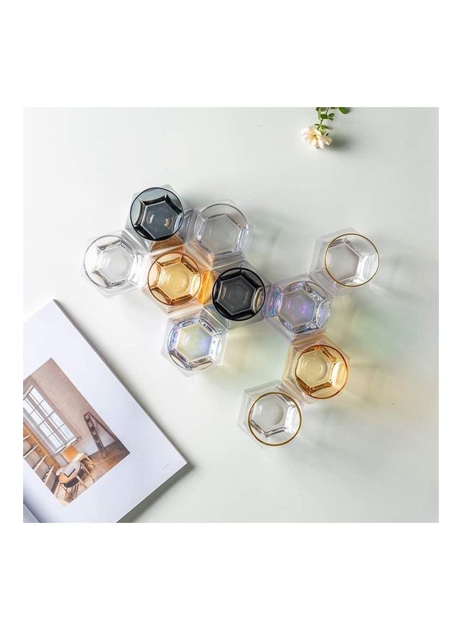 2-Piece Diamond Design Tumblers Clear