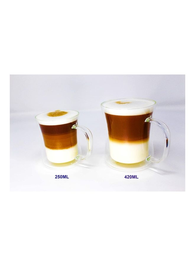 Double Walled Glass Mug Clear
