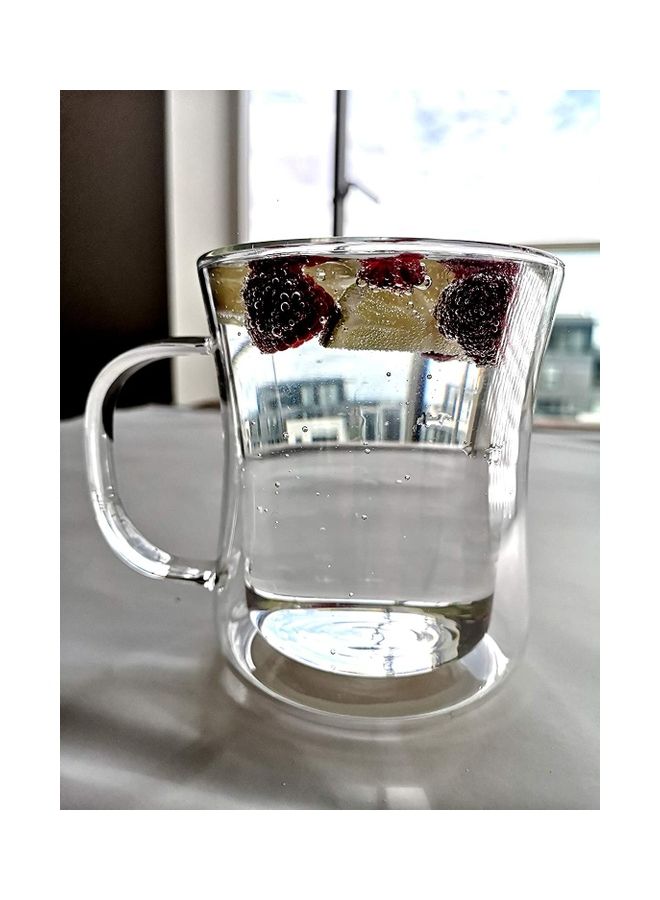 Double Walled Glass Mug Clear