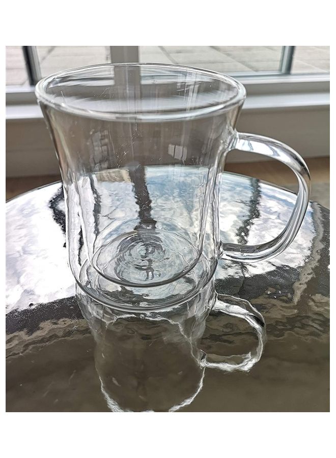 Double Walled Glass Mug Clear