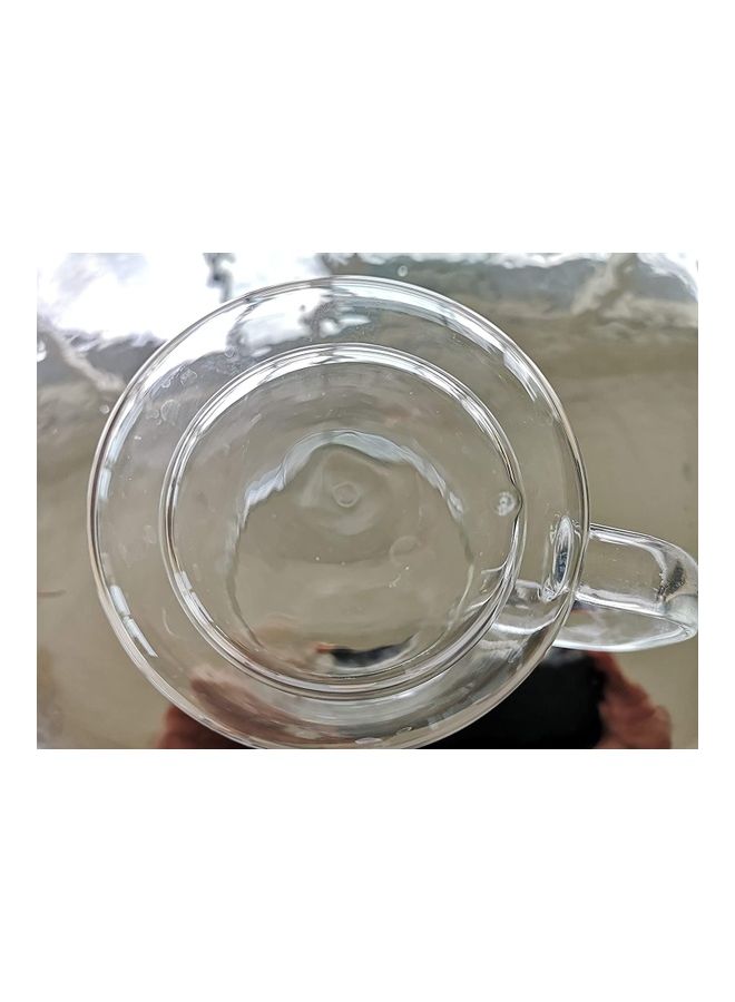 Double Walled Glass Mug Clear