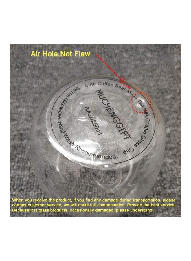 Double Wall Glass Cup Clear