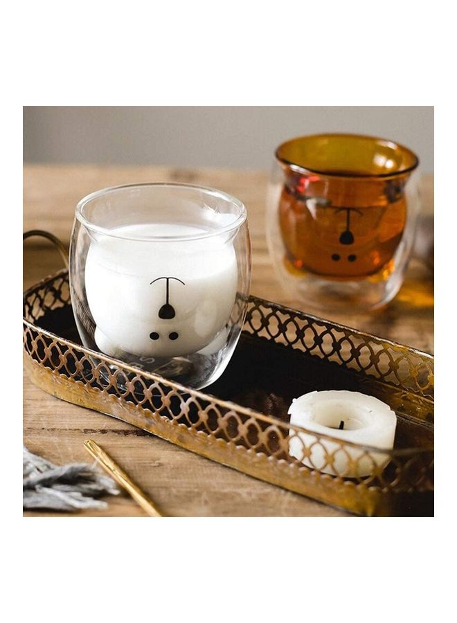 Double Wall Glass Cup Clear