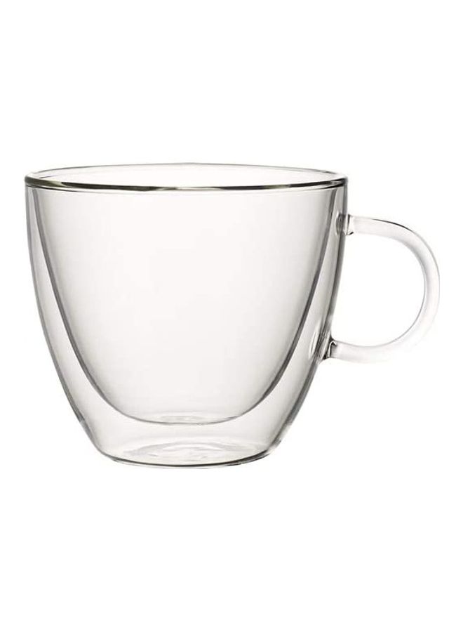 Double Walled Coffee Glass Mug Clear