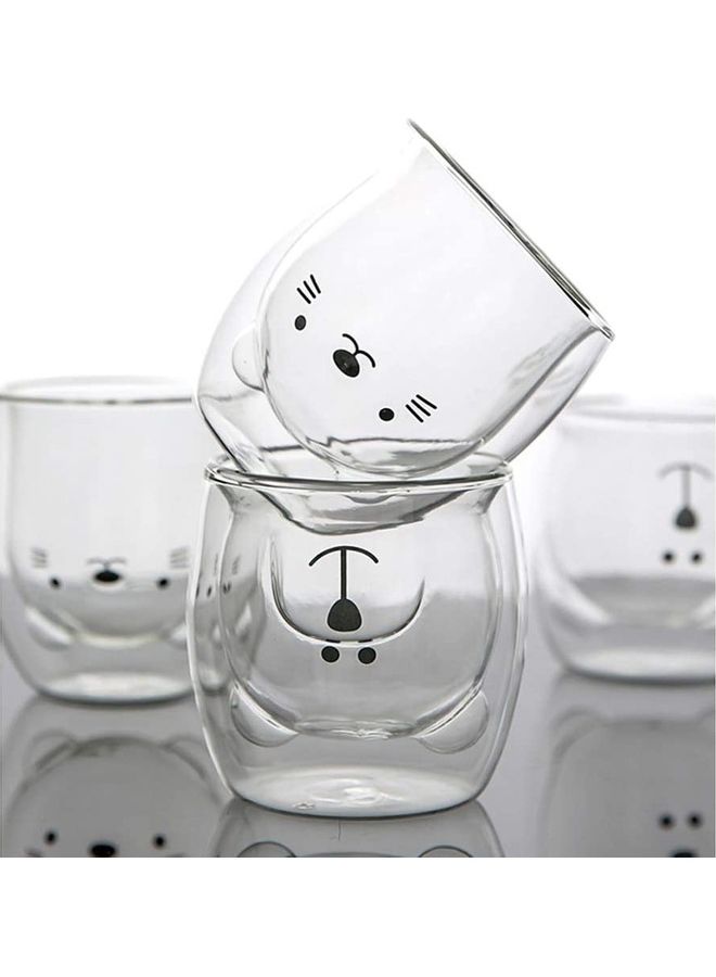 Double Wall Glasses Cup multicolour