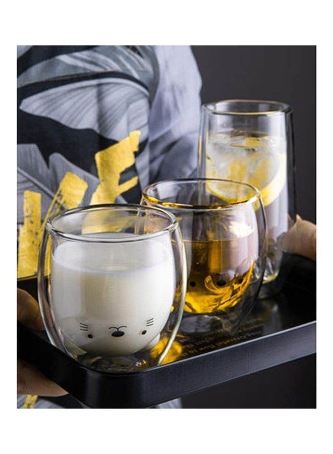 Double Wall Glasses Cup multicolour