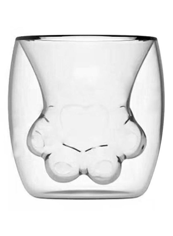 Double Wall Cat Claw Glass Grey 300ml