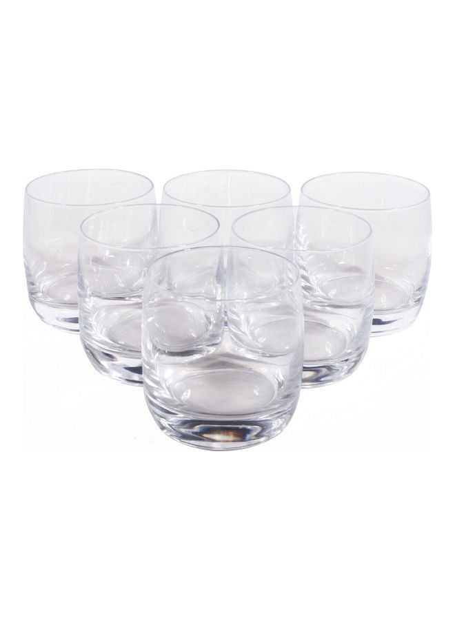 6-Piece Vigne Old Fashioned Glass Set Clear 200ml
