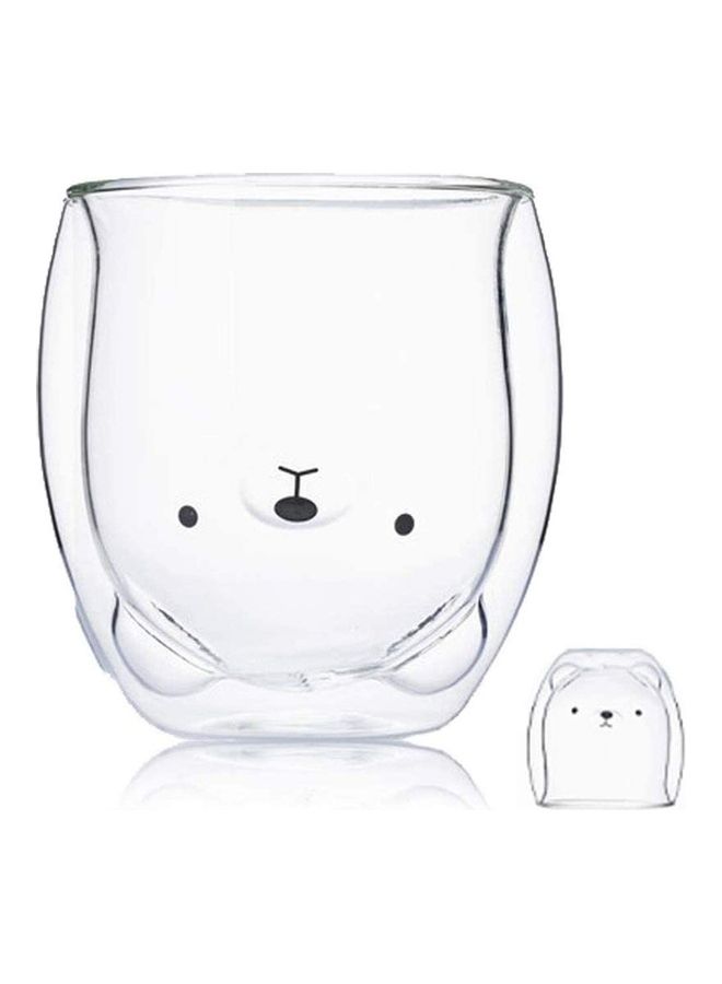 Creative Cute Shape Double-Layer Coffee Mug Clear 230ml