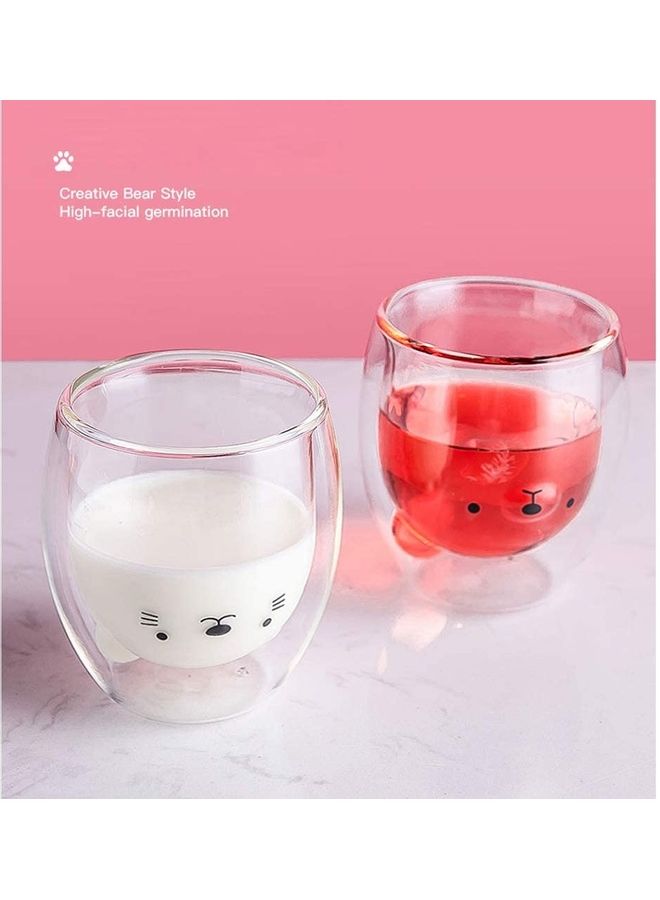 Double Wall Glasses Cup multicolour