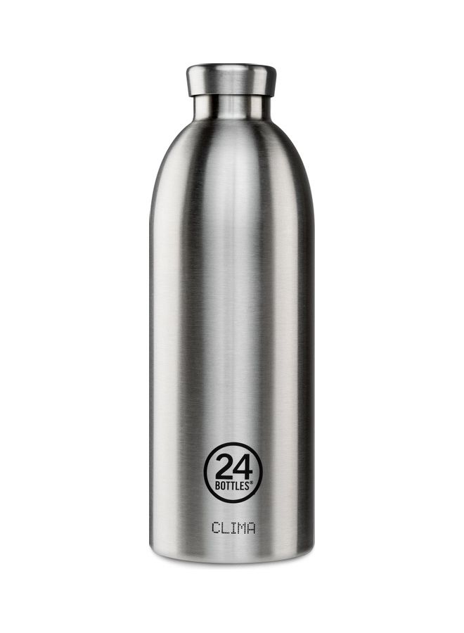 Double Walled Stainless Steel Water Bottle Silver