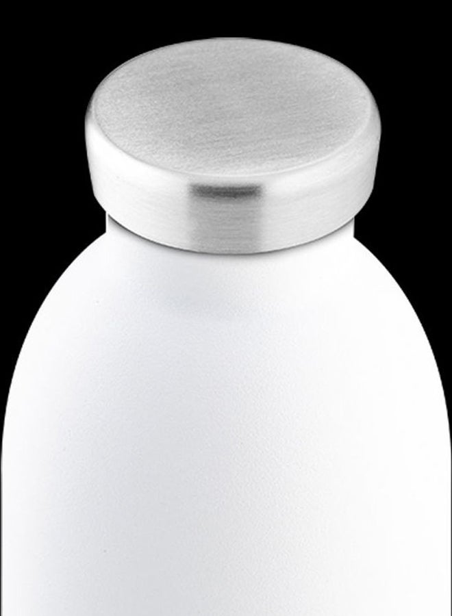 Double Walled Stainless Steel Water Bottle White