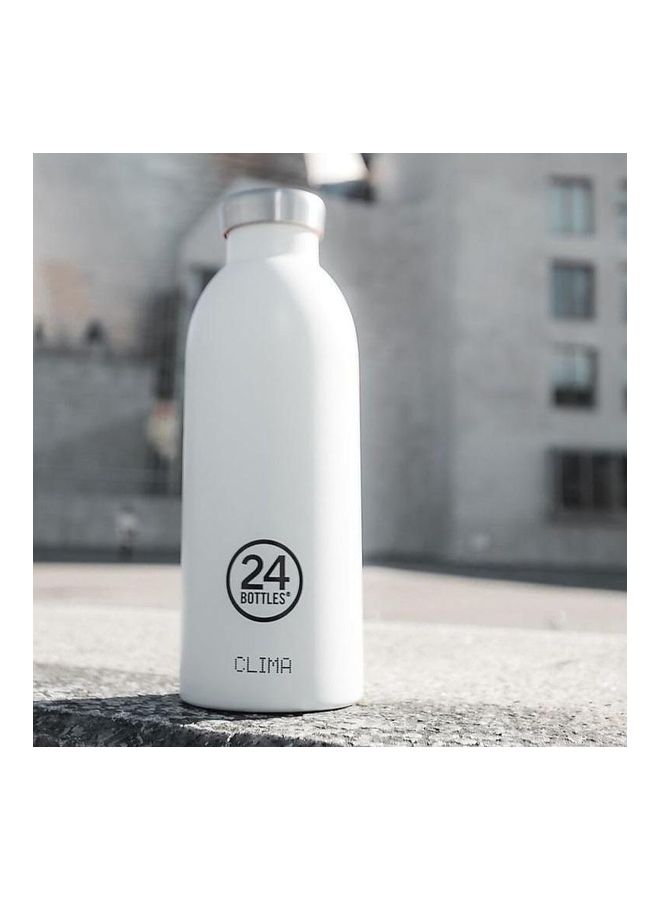 Double Walled Stainless Steel Water Bottle White