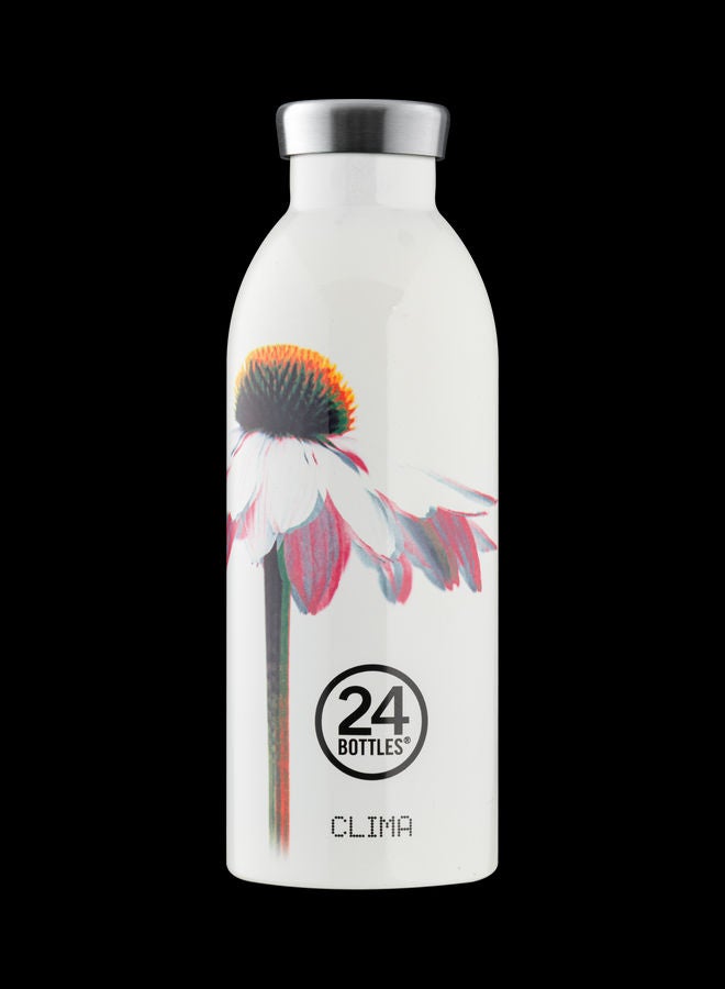 Love Song Clima Double Walled Insulated Stainless Steel Water Bottle White 7.3 x 20.5cm