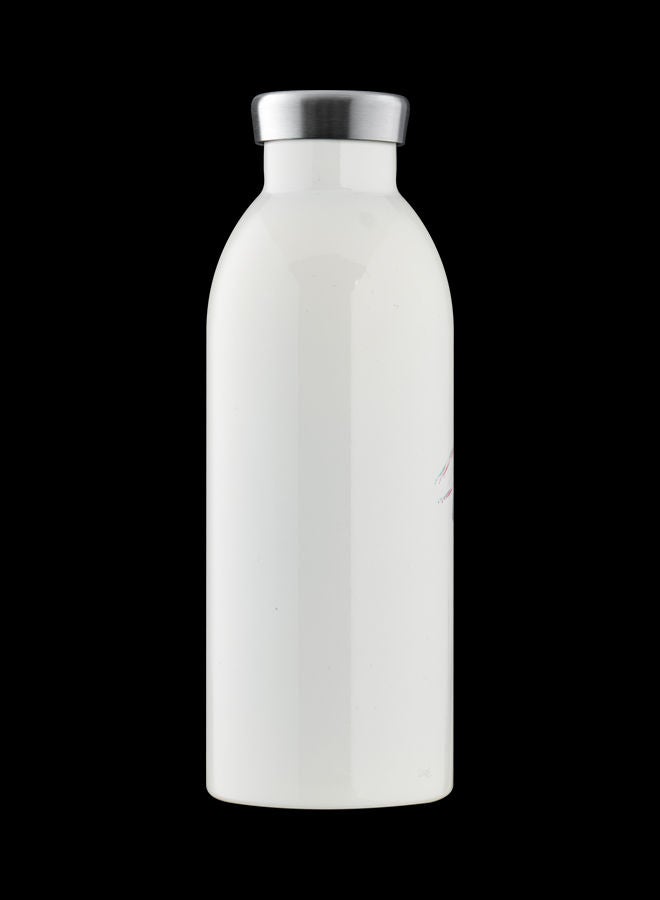 Love Song Clima Double Walled Insulated Stainless Steel Water Bottle White 7.3 x 20.5cm