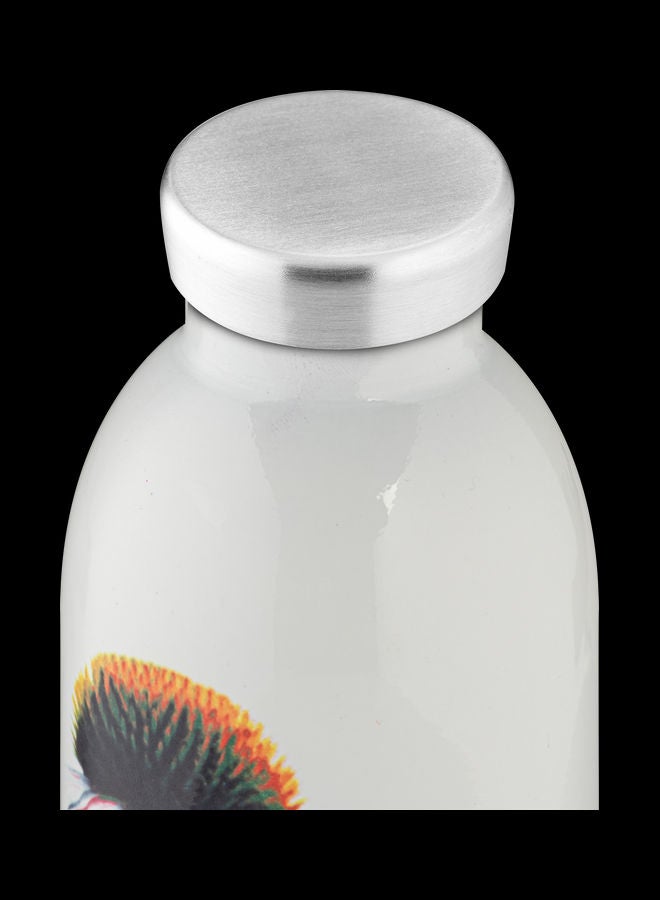 Love Song Clima Double Walled Insulated Stainless Steel Water Bottle White 7.3 x 20.5cm