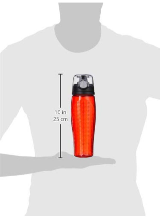 Hydration Bottle With Meter red