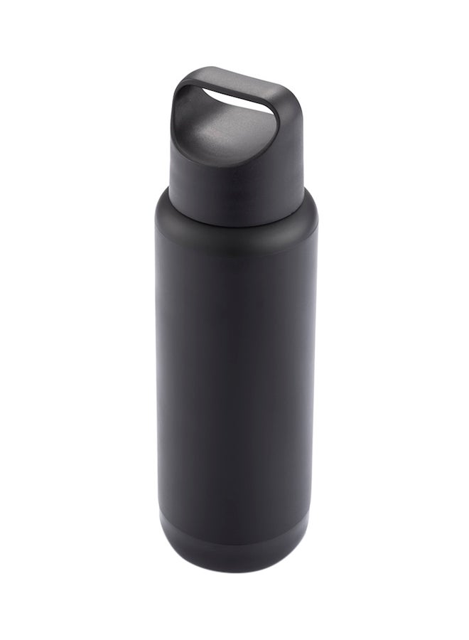 Double Walled Flask Water Bottle Black 500ml