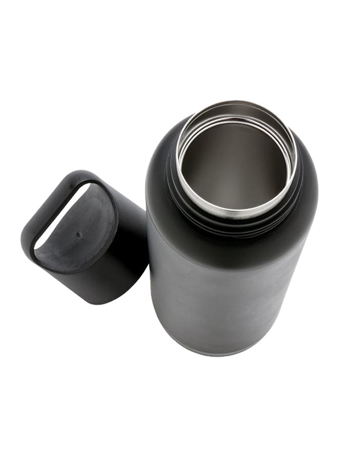 Double Walled Flask Water Bottle Black 500ml