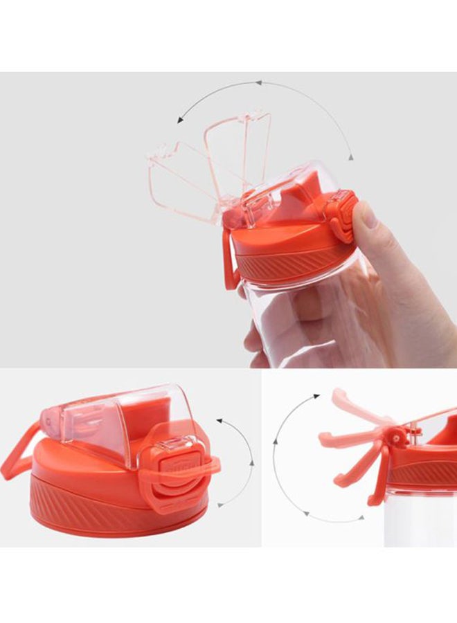 Quance Sports Water Bottle Clear/Orange