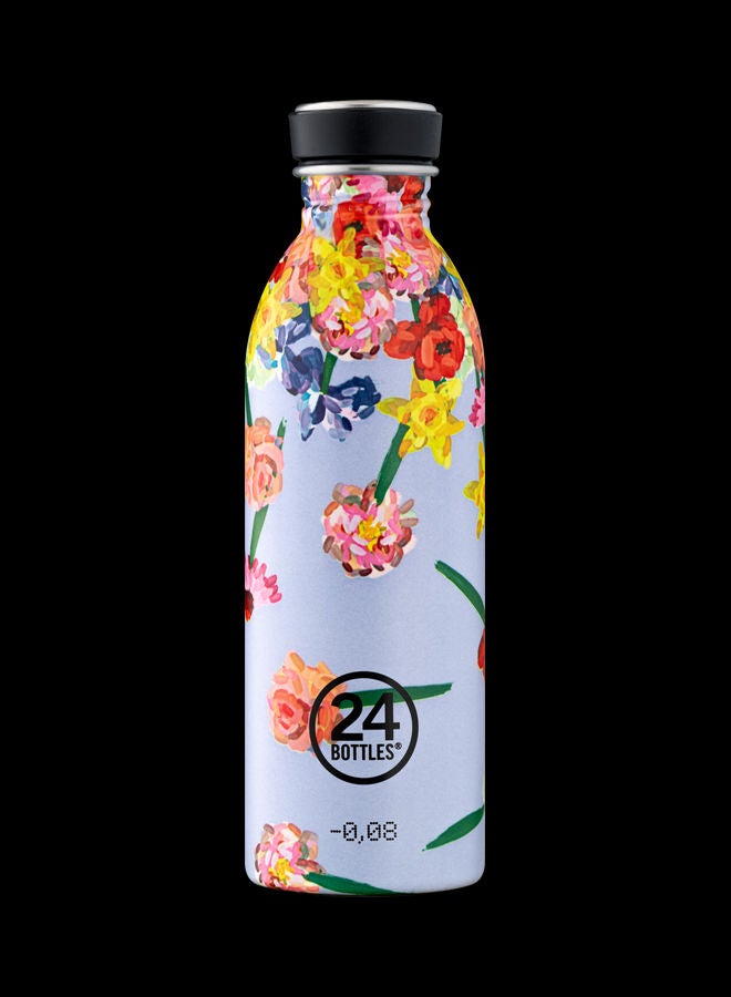 Flower Fall Urban Lightest Insulated Stainless Steel Water Bottle Multicolour 6.5 x 21cm