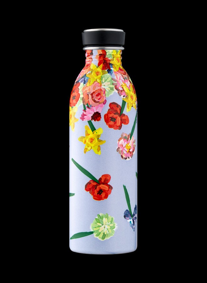 Flower Fall Urban Lightest Insulated Stainless Steel Water Bottle Multicolour 6.5 x 21cm
