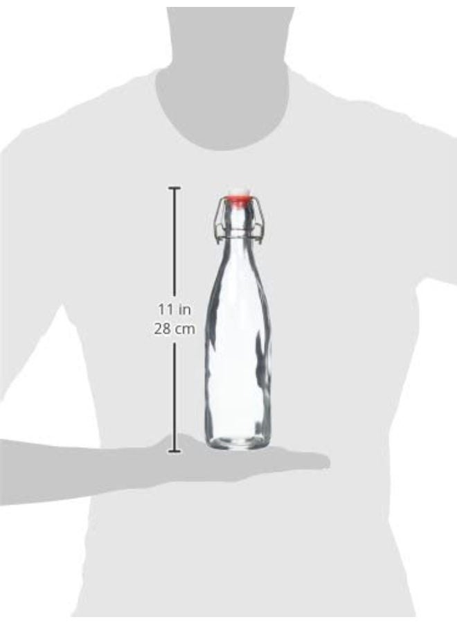 Flip Top Glass Bottle Swing Top Brewing Bottle with Stopper for Beverages