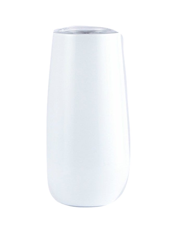 Stainless Steel Eggshell Water Bottle White 350ml