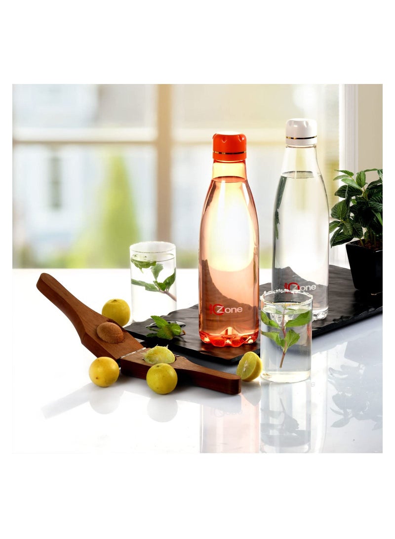 Ozone Plastic Water Bottle 1 Litre Set Of 6 Assorted