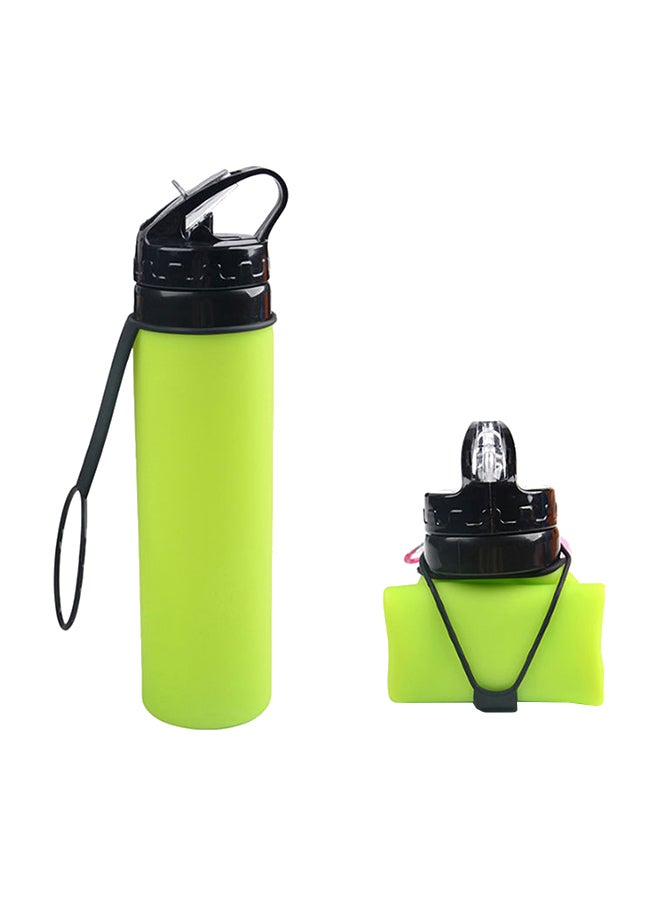 Foldable Water Bottle Green 600ml