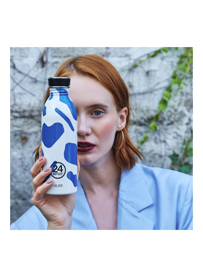 Lake Print Urban Lightest Insulated Stainless Steel Water Bottle Blue 6.5 x 21cm