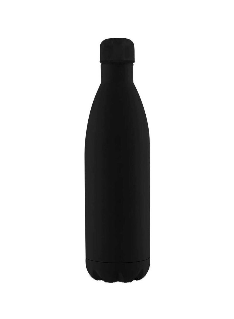 Water Bottle - Vacuum Insulated Water Bottle | Double Layer Stainless Steel, Leak Proof water bottle with premium look (Black-1L, 1)