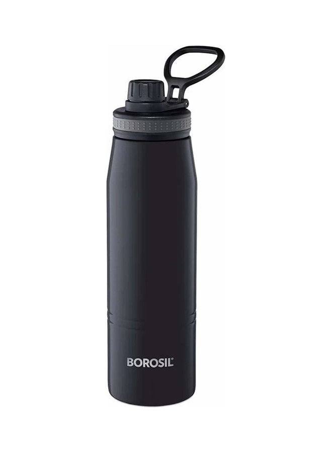Borosil Vaccum Gosport Bottle 900Ml Black