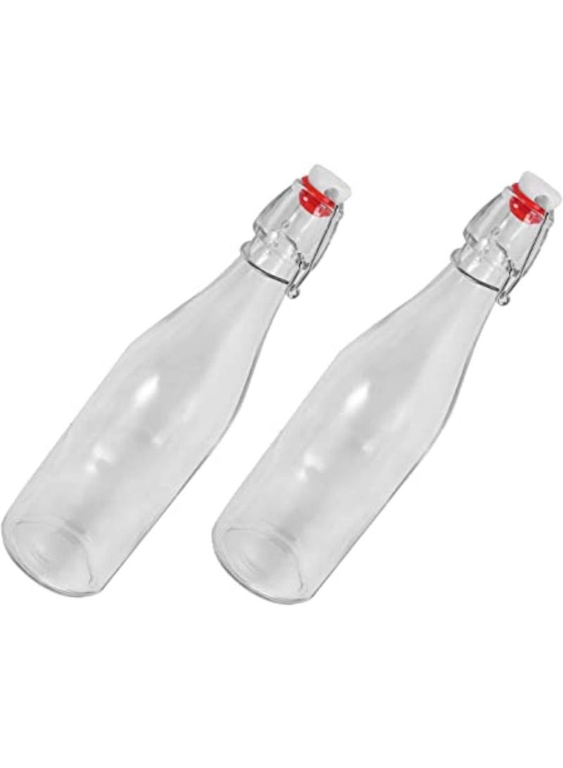 lip Top Glass Bottle  for Beverages Oil Vinegar Kombucha Water  Soda