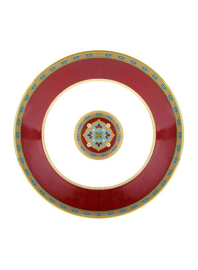 12-Piece Samarkand Rubin Espresso Cup And Saucer Set Red/Gold/White