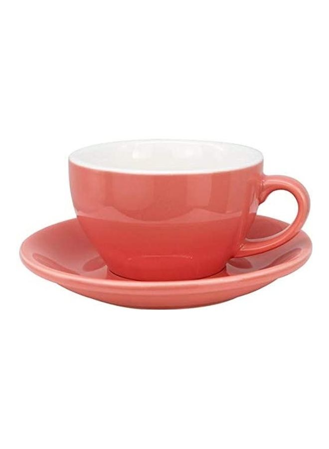 Coffee Cup With Saucer Pink 200ml
