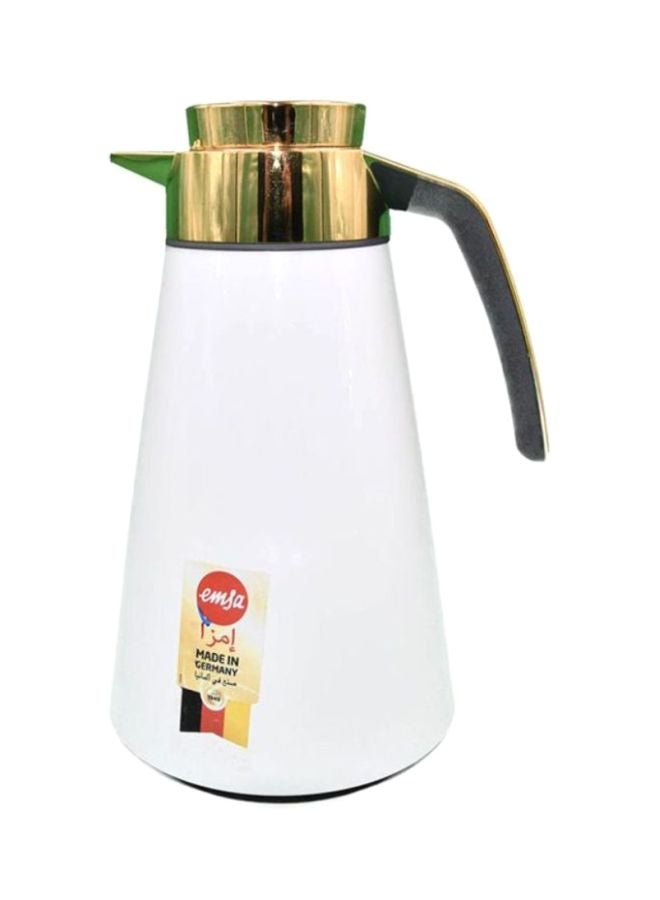 Solid Design Basic Flask White/Gold