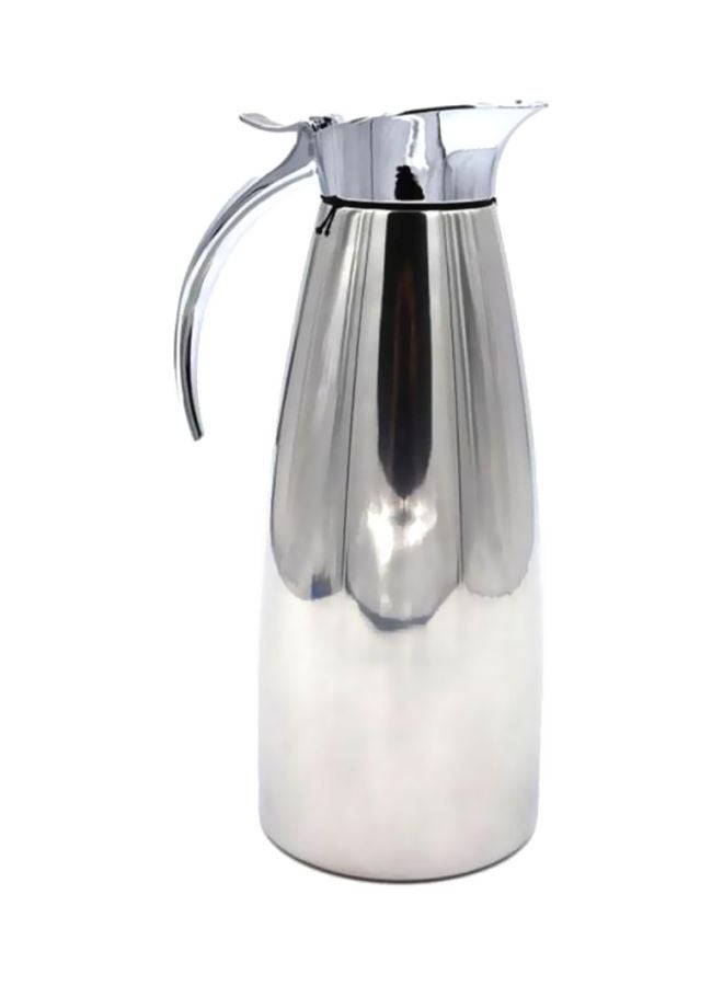 Eleganza Stainless Steel Flask Silver 1Liters