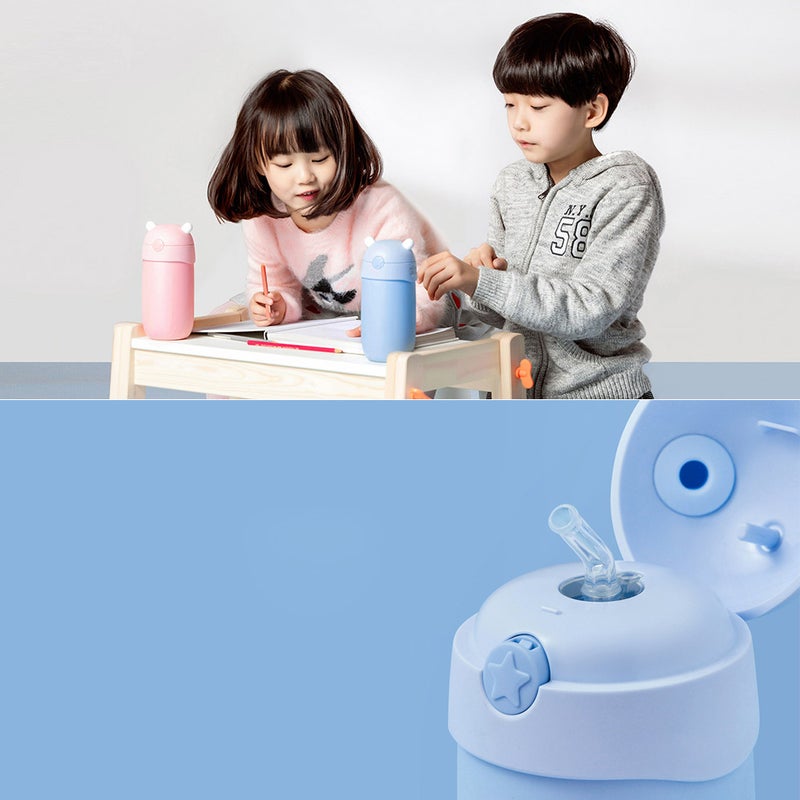 435ml Children Vacuum Flask Blue 18 x 9 x 9cm