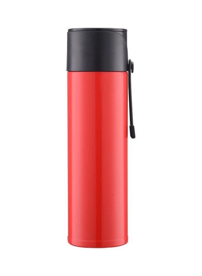 Stainless Steel Double Layer Flask Bottle Red/Black