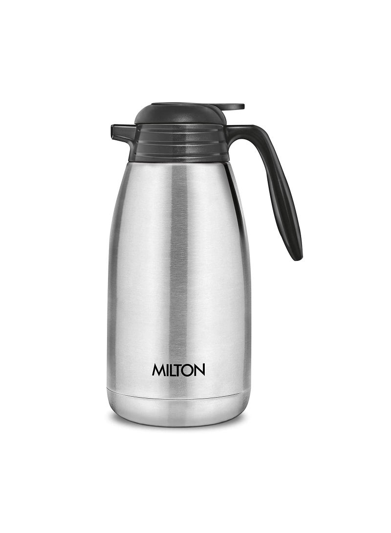 Milton Thermosteel Classic Carafe Flask Tea Coffee Pot 2000 ml Silver