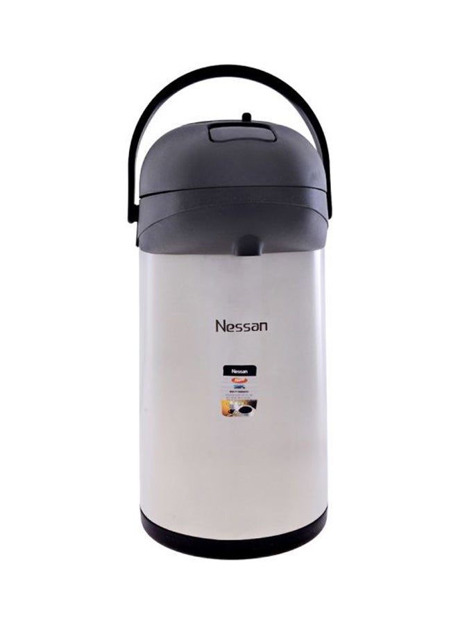 Insulated Pump Flask 5 L Silver/Black