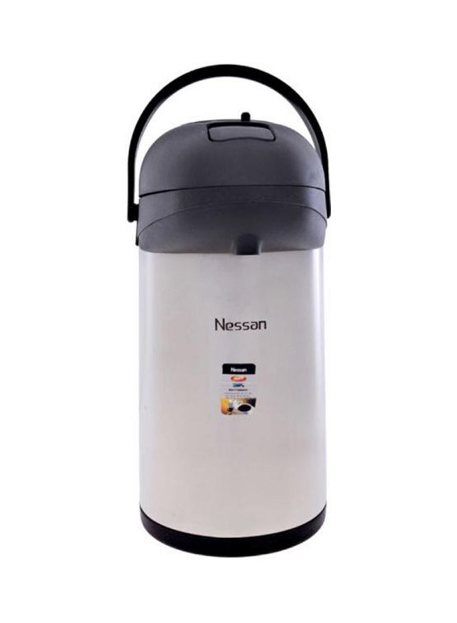 Insulated Pump Flask 4 L Silver/Black