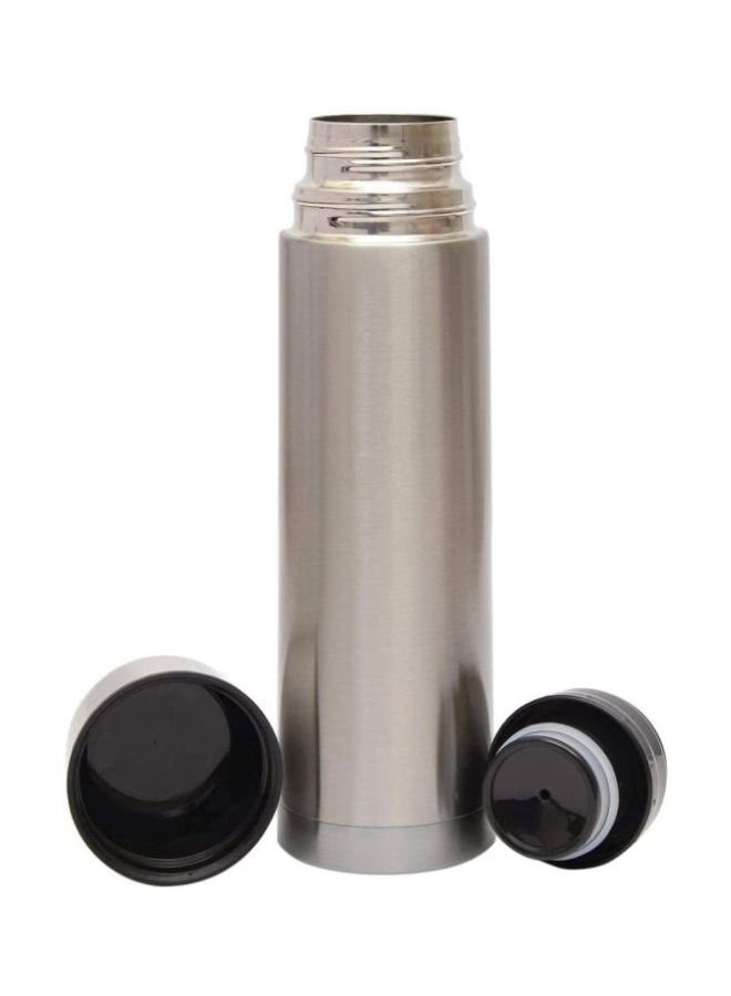 Stainless Steel Vacuum Flask With Case Silver/Black