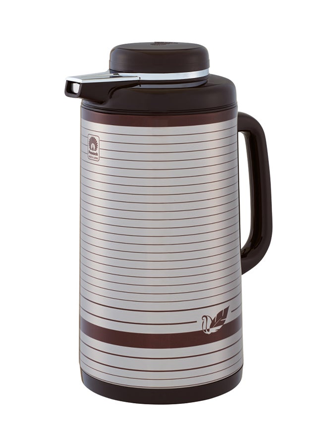 Vacuum Flask Grey/Brown 1Liters